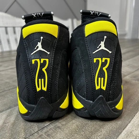 Nike Air Jordan Retro 14 Thunder 2014 Mens Sneakers Size 9.5 - Picture 6 of 7